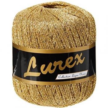 Hilo Lurex Brillante Dorado, 160 m, 25 gr, 1 Bola