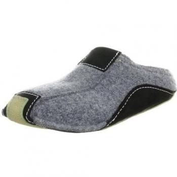 Haflinger Pocahontas 411001 - Pantuflas de tela unisex, Gris, 36