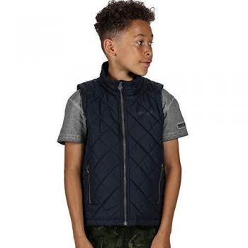 Regatta Zion-Chaleco Térmico con Aislamiento, Completamente Forrado Y Acolchado con Diseño De Rombos Bodywarmers, Unisex niños, Navy, 15-16