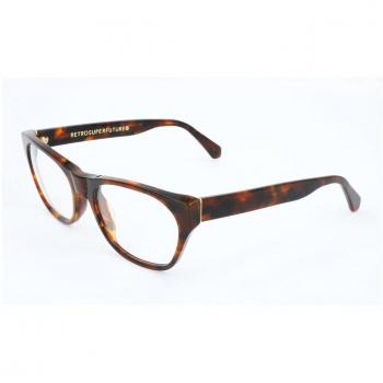 Retrosuperfuture NUMERO 12 ABK Gafas Recetadas para Hombre Tortoiseshell y Careyshell, Armazones para Hombre, Lentes Recetadas de 54
