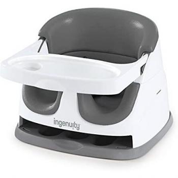 Ingenuity 2-in-1 Baby Booster Seat with Removable Tray - Slate Gray