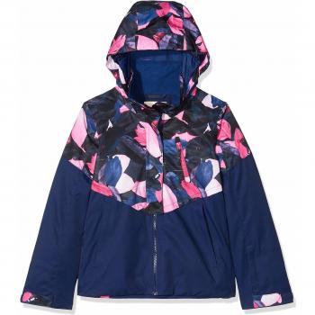 Roxy Frozen Flow-Chaqueta para Nieve para Chicas 8-16, Niñas, Medieval Blue Plumes, 10/M