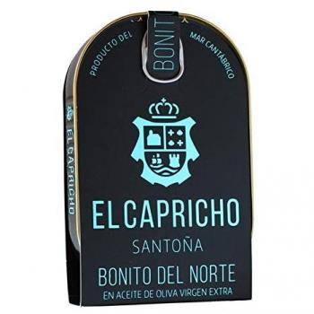 El Capricho Filetes LH195 Bonito del Norte en Aceite de Oliva Extra Virgen, 210 g