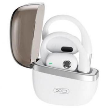 Audífonos Inalámbricos Ergonomicos XO - 7.6g - Oído Abierto - Autonomía de hasta 7h - Doble Micrófono - Bluetooth 5.4 - Color Blanco