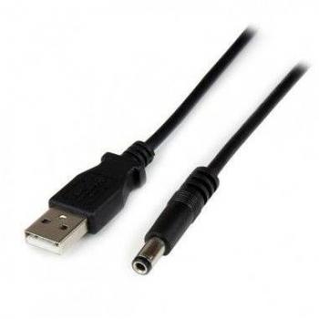 StarTech.com - Cable Adaptador USB a Conector Tipo Barril de 2m - USB A Macho