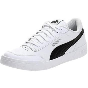PUMA Unisex Adult Caracal Sneakers, Puma White-Puma Black, 10 UK