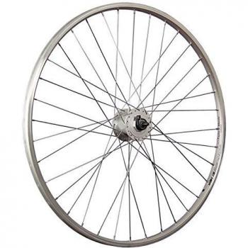 Rueda delantera de bicicleta 28 pulgadas YAK19 con dinamo buje DH-C3000 plateado