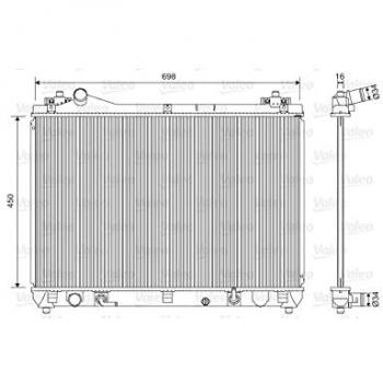 Radiador de refrigeración del motor Valeo 701592