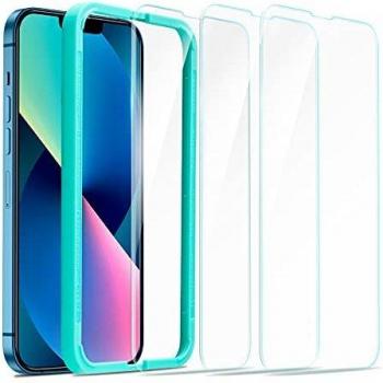 ESR Protector de Pantalla de Cristal Templado Compatible con iPhone 13 y iPhone 13 Pro, Incluye Marco de Instalación Fácil, Ultrarresistente, Transparente, 3 Unidades