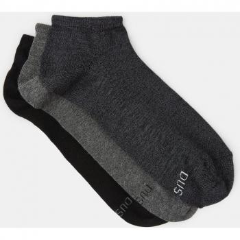 Pack de tres pares de calcetines tobilleros de hombre en algodón orgánico