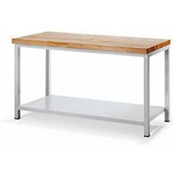 Banco de trabajo modular RAU con 1 repisa de acero, 700 mm de profundidad y 1500 mm de ancho