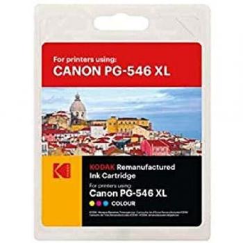 Cartucho de Tinta Compatible Kodak CL-546XL para Canon - Cian, Magenta y Amarillo 16.5 ml