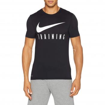 Nike M NK Dry Train, Camiseta para Hombre, Negro