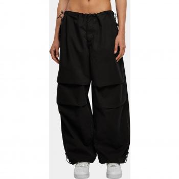 Urban Classics Women's Black Cotton Parachute Pants M