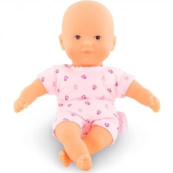 Muñeco bebé mini calin rosa de 20 cm con cuerpo suave y aroma a vainilla
