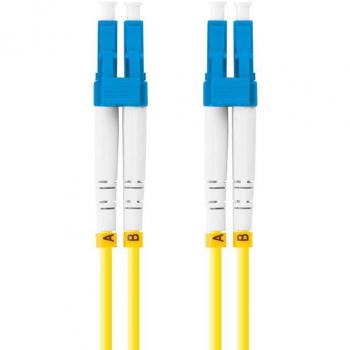 Latiguillo de Fibra Óptica LC/UPC-LC/UPC Duplex G657A1 LSZH Amarillo