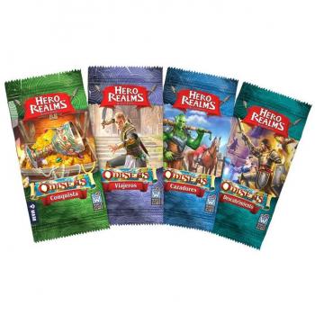 Juego de Mesa Hero Realms Odiseas - Display Familiar 20 + Descubrimientos 11x7x13 Cms