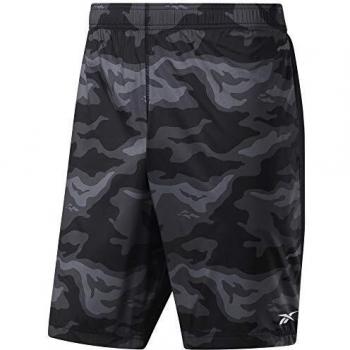 Reebok Wor Comm Printed Short Pantalón Corto, Hombre, Negro, S