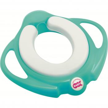 OKBABY Pinguo Soft - Orinal De Aprendizaje Con Asiento Cómodo Y Ergonómico , Para Niños Pequeño, color Turquesa