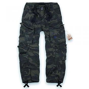 Brandit Men's Pure Vintage Cargo Trousers - Dark Camo - Sizes S to 7XL
