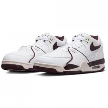 Nike Air Flight '89 Low Men's White/Burgundy Sneakers Size 44