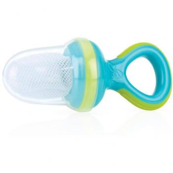 Nuby ID5397AQUA - Alimentador antiahogo con redecilla, color agua