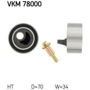 Polea tensora SKF VKM 78000 para correa dentada, incluye rodillo guía y deflector