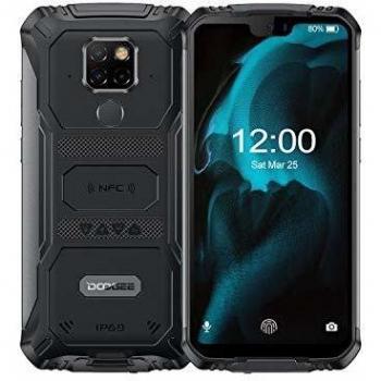 DOOGEE S68 Pro Movil Antigolpes Todoterreno, Helio P70 Octa Core IP68 6GB + 128GB, 4G Smartphone Libres Antigolpes Android 9.0, 6300mAh Cámara 21MP+16MP, 5.9 Inch FHD+, NFC Carga Inalámbrica, Negro