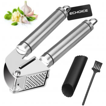 ECHOICE Prensa Ajos Acero Inoxidable Grande, Presador Triturador