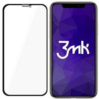 Vidrio Templado 3MK HardGlass Max para iPhone XR - Protección Completa con Marco Negro