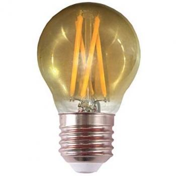 Lámpara LED Filamento Amber G45 E27 4W 2200K