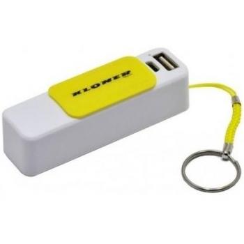 Kloner KPB26_Amarillo - Batería portátil Externa Tipo Llavero, 2600 mAh, Color Amarillo