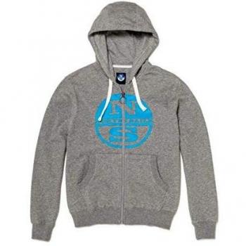 NORTH SAILS - Sudadera - Liso - Manga Larga - para Hombre Mid Grey X-Large