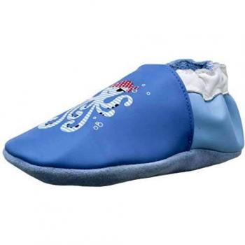 Robeez Octopus, Zapatillas de Estar por casa Unisex niños, Azul 5, 17/18 EU