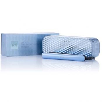 Plancha de Pelo Profesional Ghd Iced Luxe Gold® - Edición Limitada 2024, Tecnología Dual-Zone, Temperatura Óptima 185ºC, Color Azul Gélido