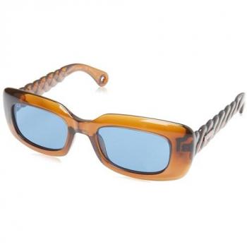 Lanvin LNV629S Women's Brown Rectangular Acetate Sunglasses - One Size