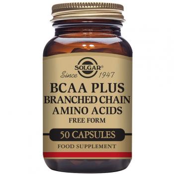 Solgar BCAA Plus Suplemento Alimenticio Multivitaminas en Cápsulas de 50 unidades