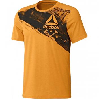 Reebok Speedwick Blend Craft Camiseta de Manga Corta, Hombre, Naranja