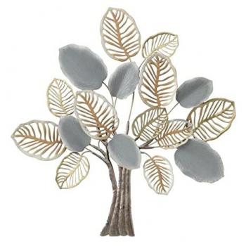 Decoración de Pared DKD Home Decor Árbol Metal Multicolor Moderno (96 x 7,6 x 100 cm)