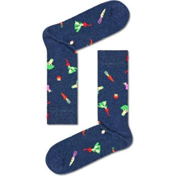 Happy Socks Men's Navy Veggie Crew Socks with Patterns