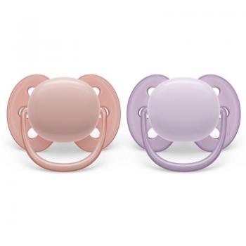 Philips Avent Ultrasoft Premium 0-6 Months Pacifier Neutral Girl (2 Pack)