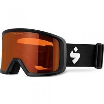 Máscara de Esquí Sweet Protection Firewall Unisex, Color Negro Mate/Negro Naranja, Talla Única, Ventilación Robusta