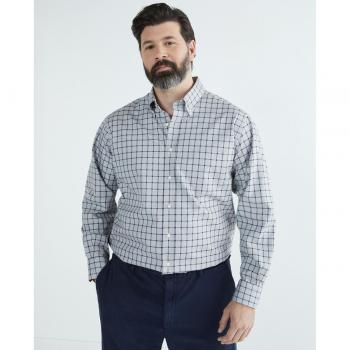 Camisa de hombre casual de cuadros tallas grandes Mirto