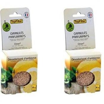 Pack de 2 x 4 Sachets de Granulados Aromatizantes para Aspiradora con Fragancia a Limón TopFilter