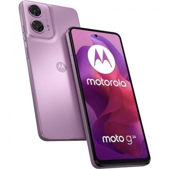 Motorola Moto G24 8/128GB Rosa - Smartphone desbloqueado con pantalla HD+ de 6.5, 8GB de RAM y 128GB de almacenamiento interno