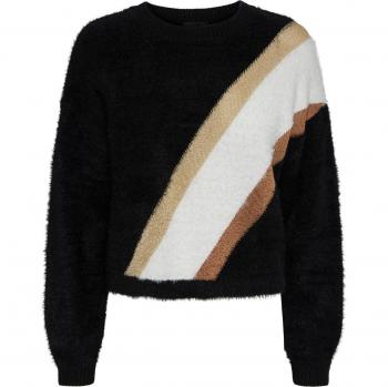 Pieces Lurex Knit Pullover Sweatshirt for Women