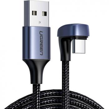 Cable USB 2.0 A a C UGREEN de 1m, carga rápida 3A, color negro