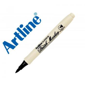 Rotulador Artline Supreme Brush EPFS Base de Agua Punta Tipo Pincel Trazo Fino Negro
