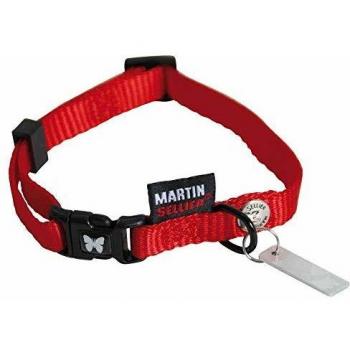 Collar Ajustable de Nylon Rojo Martin Sellier XS