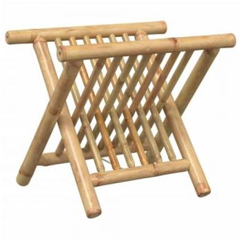 vidaXL Bamboo Magazine Rack 42x30.5x34.5 cm